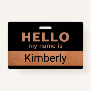 Hello My Name Is - Custom Business Employee Name ID Badge