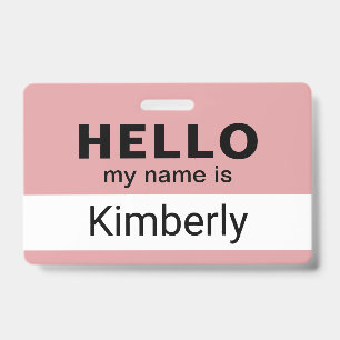 Hello My Name Is - Custom Business Employee Name ID Badge