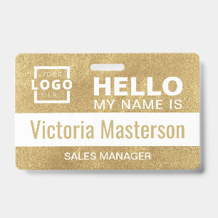 Hello My Name Is - Custom Business Employee Name ID Badge