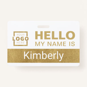 Hello My Name Is - Custom Business Employee Name ID Badge