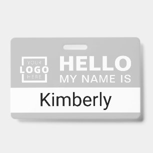 Hello My Name Is - Custom Business Employee Name ID Badge