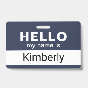 Hello My Name Is - Custom Business Employee Name ID Badge