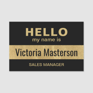 Hello My Name Is - Custom Business Employee Name Tag