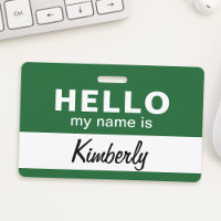 Hello My Name Is - Custom Script Employee Name