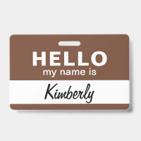 Hello My Name Is - Custom Script Employee Name