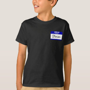 Hello My Name Is Duncan (Blue) T-Shirt