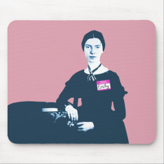 Hello My Name Is Emily Dickinson Mousepad