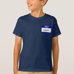 Hello My Name Is Eugene (Blue) T-Shirt