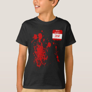 Hello My Name Is Jason Funny Halloween Costume T-Shirt