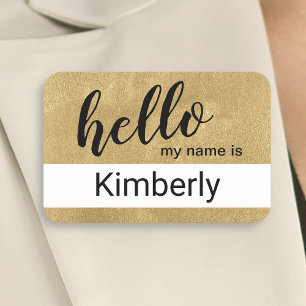 Hello My Name Is - Modern Calligraphy Custom Tag