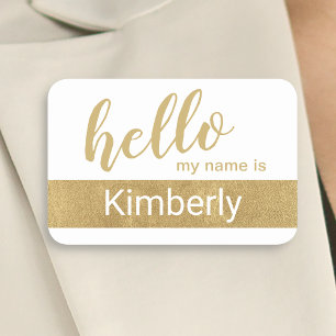 Hello My Name Is - Modern Calligraphy Custom Tag