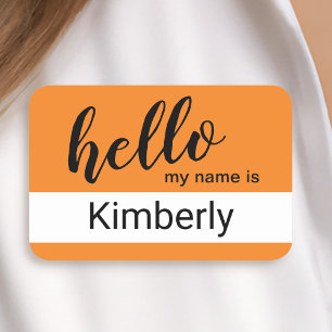 Hello My Name Is - Modern Calligraphy Custom Tag