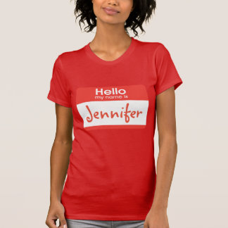 Hello My Name Is Name Tag Tshirt