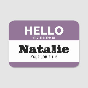Hello My Name Is NHS Practitioner Nursery School Tag