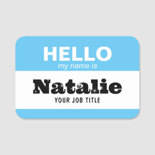 Hello My Name Is NHS Practitioner Nursery School Tag