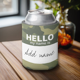 Hello my name is - personalised can cooler