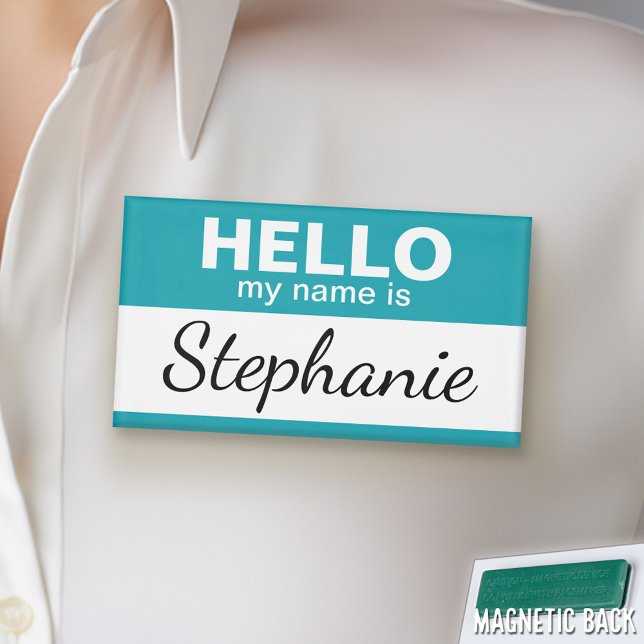 Hello my name is - personalised tag (Custom HELLO Name Tag)