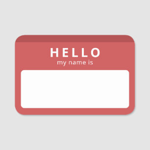 Hello My Name Is Reusable Convention Icebreaker Tag