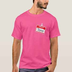 Hello My Name Is Steve Funny Halloween Custome Nam T-Shirt