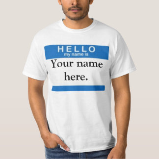 HELLO my name is sticker T-Shirt