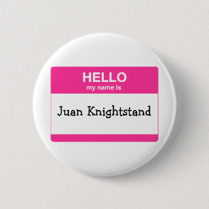 Hello, My Name is Tag 6 Cm Round Badge