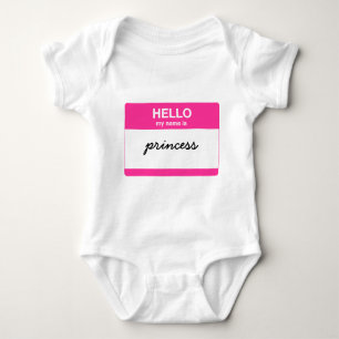 Hello, My Name is Tag Baby Bodysuit