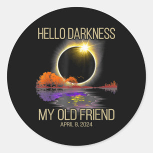 Hello My Old Friend April 081 Classic Round Sticker