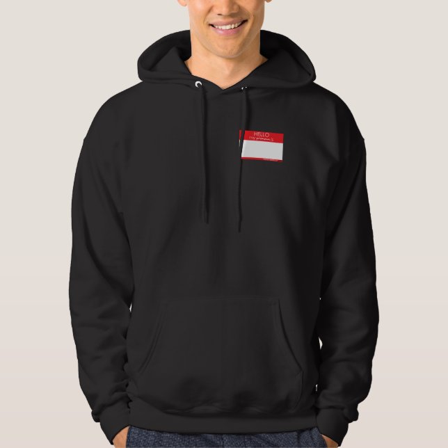 Hello My Pronoun Is . . . (dark colours) Hoodie (Front)