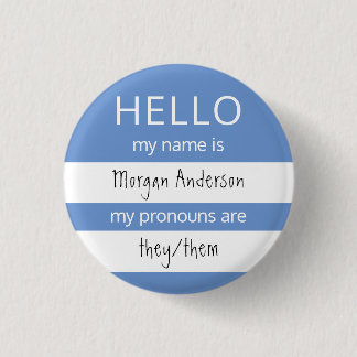 HELLO Name and Pronouns Badge