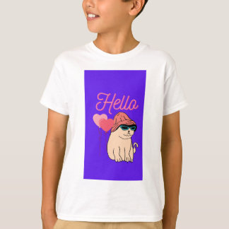 Hello Name with taddy T-Shirt