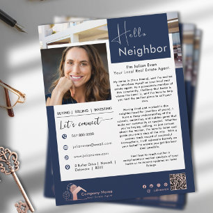 Hello Neighbour Real Estate Introduction Flyer