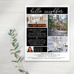 Hello Neighbour Real Estate Marketing Introduction Flyer<br><div class="desc">Raise your brand awareness and generate new leads with this HELLO NEIGHBOR real estate marketing flyer. The modern design will catch the eye of your potential clients and let them know that you are the friendly,  knowledgeable real estate agent who understands their neighbourhood as well as they do!</div>