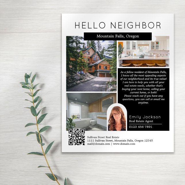 Hello Neighbour Real Estate Marketing Introduction Flyer (Creator Uploaded)