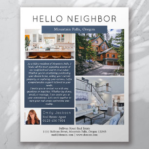 Hello Neighbour Real Estate Marketing Introduction Flyer
