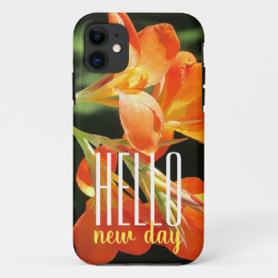 Hello New Day Orange Canna Lily Case-Mate iPhone Case