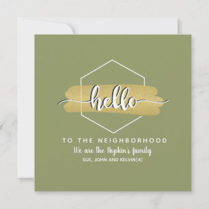 Hello new Neighbor Card Family Introduction
