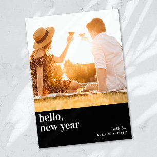 Hello New Year Photo Holiday Card