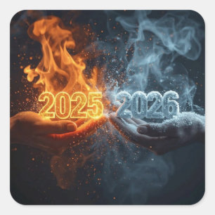 Hello New Year Vibes Sticker