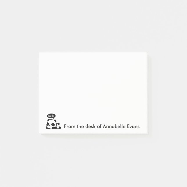 Hello Panda Post-it Notes (Front)