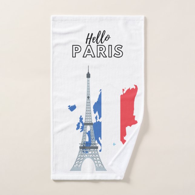 Hello Paris Bath Towel Set (Hand Towel)