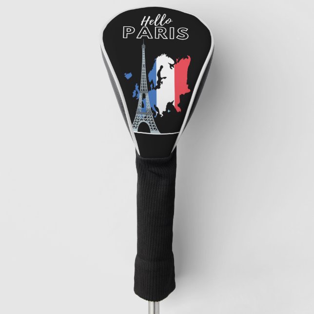 Hello Paris Golf Head Cover (Front)