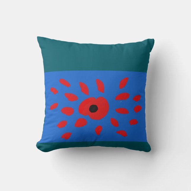 Hello Poppy  Lumbar Cushion (Front)