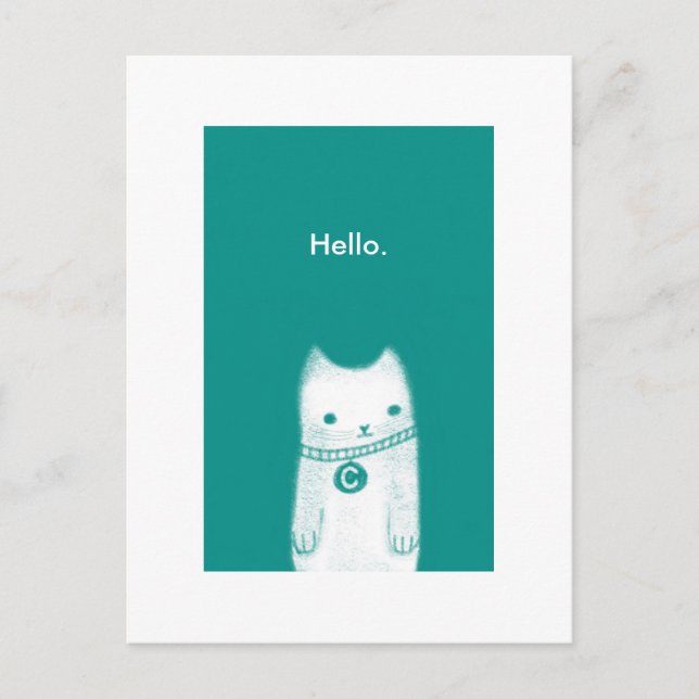 Hello. Postcard (Front)