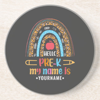 Hello Pre K Back to School Preschool Gifts Coaster