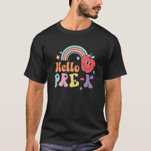 Hello Pre K First Day Of Preschool Back To School T-Shirt