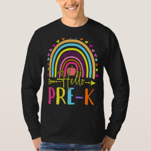 Hello Pre K Team Pre Kindergarten Back To School R T-Shirt