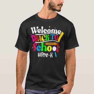 Hello Pre K Team PreK Back to School Teacher Girls T-Shirt