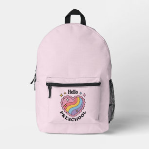 Hello Preschool   Back to School Preschool Printed Backpack