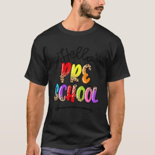 Hello Preschool Happy First Day Back To School Leo T-Shirt