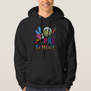 Hello Preschool Leopard Teacher Student Back To Sc Hoodie